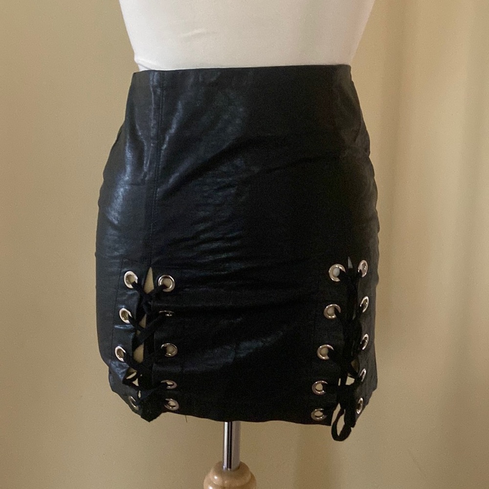 Black Leather Skirt